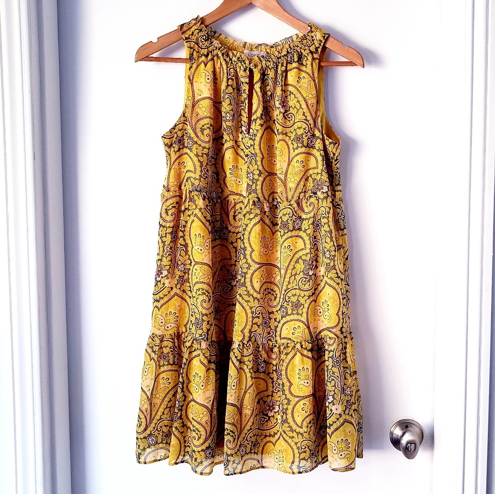 Ann Taylor Loft Paisley Floral Print Dress Size XS